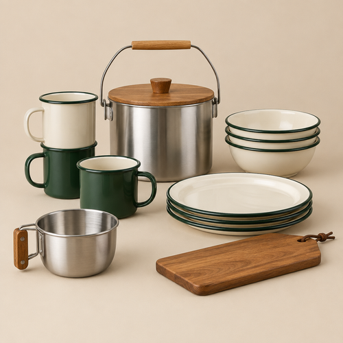 Basecamp Enamel Mug Set