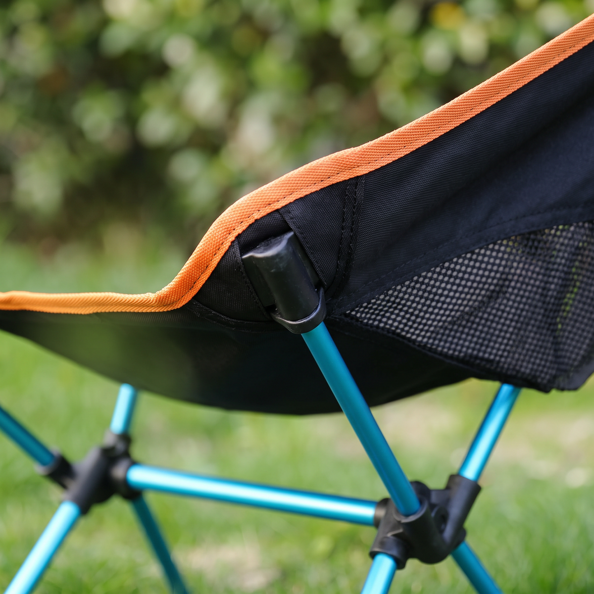 Seat fabric and frame detail