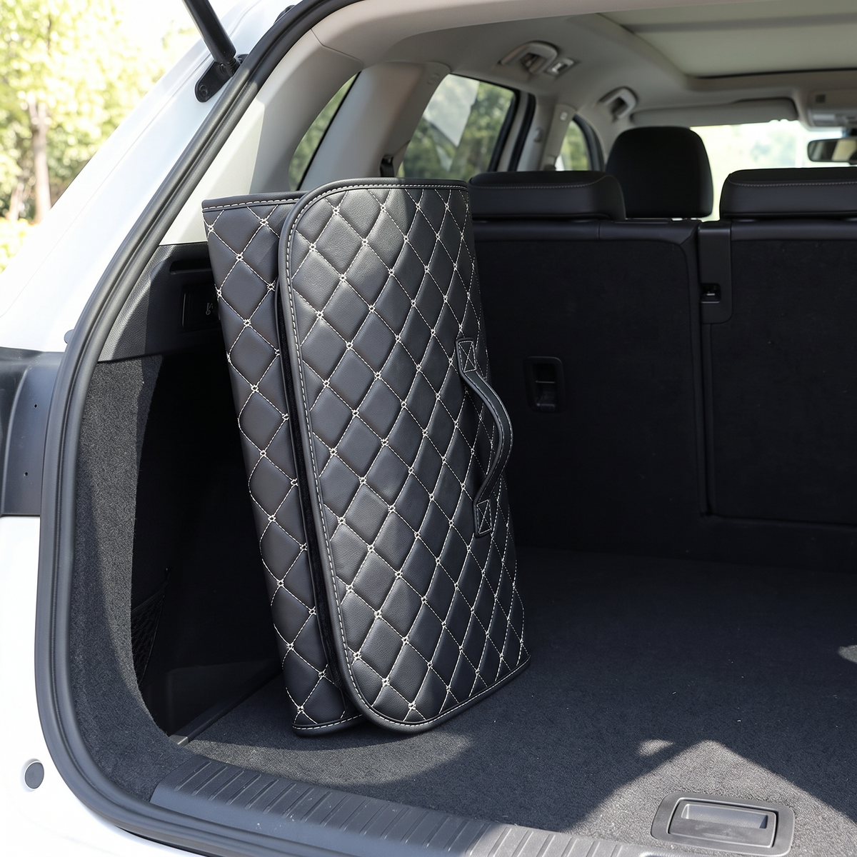 Boot organiser folded flat